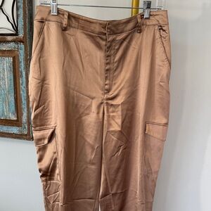 Intempo Women's gold Cargo Trousers — Classic Utility Style but dressy 10